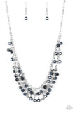 So In Season - Blue Necklace - Paparazzi Accessories Necklace Bedazzle Me Pretty Mobile Fashion Boutique