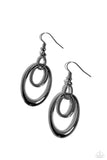 So OVAL-Rated - Black Earrings - Paparazzi Accessories Earrings Bedazzle Me Pretty Mobile Fashion Boutique