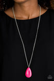 So Pop-YOU-lar - Pink Necklace - Paparazzi Accessories Necklace Bedazzle Me Pretty Mobile Fashion Boutique