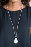 So Pop-YOU-lar - Silver Necklace - Paparazzi Accessories Necklace Bedazzle Me Pretty Mobile Fashion Boutique