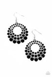 So Self-GLOW-rious - Black Earrings - Paparazzi Accessories Earrings Bedazzle Me Pretty Mobile Fashion Boutique
