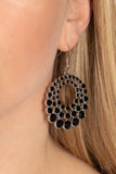 So Self-GLOW-rious - Black Earrings - Paparazzi Accessories Earrings Bedazzle Me Pretty Mobile Fashion Boutique