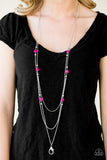 So SHORE Of Yourself - Pink Lanyard - Paparazzi Accessories Lanyard Bedazzle Me Pretty Mobile Fashion Boutique