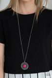 So Solar - Pink Necklace - Paparazzi Accessories Necklace Bedazzle Me Pretty Mobile Fashion Boutique