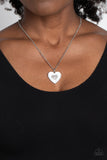 So This Is Love - White Necklace - Paparazzi Accessories Necklace Bedazzle Me Pretty Mobile Fashion Boutique