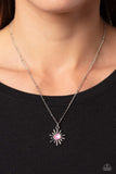 Soak up the Sun - Pink Necklace - Paparazzi Accessories Necklace Bedazzle Me Pretty Mobile Fashion Boutique