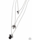 Soar With The Eagles - Black Necklace - Paparazzi Accessories Necklace Bedazzle Me Pretty Mobile Fashion Boutique