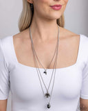 Soar With The Eagles - Black Necklace - Paparazzi Accessories Necklace Bedazzle Me Pretty Mobile Fashion Boutique