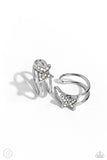 Soaring Sideways - Multi Cuff Earrings - Paparazzi Accessories Post Earrings Bedazzle Me Pretty Mobile Fashion Boutique