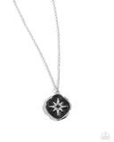 Soaring Stars - Black Necklace - Paparazzi Accessories Necklace Bedazzle Me Pretty Mobile Fashion Boutique