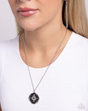 Soaring Stars - Black Necklace - Paparazzi Accessories Necklace Bedazzle Me Pretty Mobile Fashion Boutique