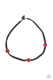 SoCal Style - Red Necklace - Paparazzi Accessories Necklace Bedazzle Me Pretty Mobile Fashion Boutique