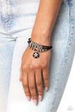 Soccer Player - Black Bracelet - Paparazzi Accessories Bracelet Bedazzle Me Pretty Mobile Fashion Boutique