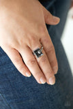 Social Glow - Silver Ring - Paparazzi Accessories Ring Bedazzle Me Pretty Mobile Fashion Boutique