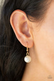 Social Hour - Gold Necklace - Paparazzi Accessories Necklace Bedazzle Me Pretty Mobile Fashion Boutique