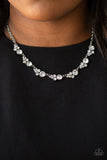 Social Luster - White Necklace - Paparazzi Accessories Necklace Bedazzle Me Pretty Mobile Fashion Boutique