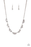 Social Luster - White Necklace - Paparazzi Accessories Necklace Bedazzle Me Pretty Mobile Fashion Boutique