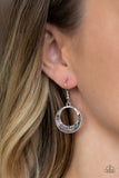 Socialite Luster - Silver Earrings - Paparazzi Accessories Earrings Bedazzle Me Pretty Mobile Fashion Boutique