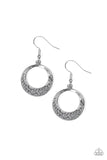 Socialite Luster - Silver Earrings - Paparazzi Accessories Earrings Bedazzle Me Pretty Mobile Fashion Boutique