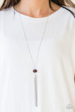 Socialite of the Season - Brown Necklace - Paparazzi Accessories Necklace Bedazzle Me Pretty Mobile Fashion Boutique