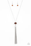 Socialite of the Season - Brown Necklace - Paparazzi Accessories Necklace Bedazzle Me Pretty Mobile Fashion Boutique