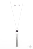 Socialite Of The Season - Purple Necklace - Paparazzi Accessories Necklace Bedazzle Me Pretty Mobile Fashion Boutique