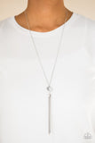 Socialite of the Season - Silver Necklace - Paparazzi Accessories Necklace Bedazzle Me Pretty Mobile Fashion Boutique