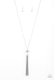 Socialite of the Season - Silver Necklace - Paparazzi Accessories Necklace Bedazzle Me Pretty Mobile Fashion Boutique