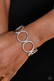 Socialite Sheen - Silver Bracelet - Paparazzi Accessories Bracelet Bedazzle Me Pretty Mobile Fashion Boutique