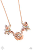 Soft-Hearted Series - Rose Gold Necklace - Paparazzi Accessories Necklace Bedazzle Me Pretty Mobile Fashion Boutique