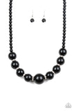 SoHo Socialite - Black Necklace - Paparazzi Accessories Necklace Bedazzle Me Pretty Mobile Fashion Boutique