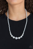 SoHo Sweetheart - Silver Necklace - Paparazzi Accessories Necklace Bedazzle Me Pretty Mobile Fashion Boutique
