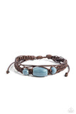 SOJOURN On - Blue Bracelet - Paparazzi Accessories Bracelet Bedazzle Me Pretty Mobile Fashion Boutique