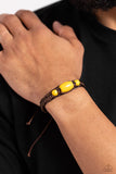SOJOURN On - Yellow Bracelet - Paparazzi Accessories Bracelet Bedazzle Me Pretty Mobile Fashion Boutique