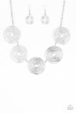 SOL-Mates - Silver Necklace - Paparazzi Accessories Necklace Bedazzle Me Pretty Mobile Fashion Boutique