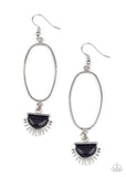 SOL Purpose - Blue Earrings - Paparazzi Accessories Earrings Bedazzle Me Pretty Mobile Fashion Boutique