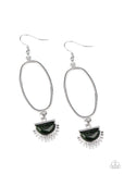 SOL Purpose - Green Earrings - Paparazzi Accessories Earrings Bedazzle Me Pretty Mobile Fashion Boutique