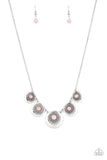 Solar Beam - Pink Necklace - Paparazzi Accessories Necklace Bedazzle Me Pretty Mobile Fashion Boutique