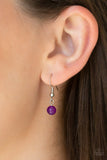 Solar Beam - Purple Necklace - Paparazzi Accessories Necklace Bedazzle Me Pretty Mobile Fashion Boutique