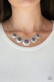Solar Beam - Purple Necklace - Paparazzi Accessories Necklace Bedazzle Me Pretty Mobile Fashion Boutique