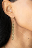 Solar Cycle - Brass Necklace - Paparazzi Accessories Necklace Bedazzle Me Pretty Mobile Fashion Boutique