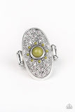 Solar Plexus - Green Ring - Paparazzi Accessories Ring Bedazzle Me Pretty Mobile Fashion Boutique