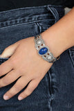 Solar Solstice - Blue Bracelet - Paparazzi Accessories Bracelet FS-Bedazzle Me Pretty Mobile Fashion Boutique