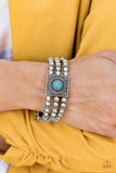 Solstice Soul - Blue Bracelet - Paparazzi Accessories Bracelet Bedazzle Me Pretty Mobile Fashion Boutique