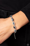 Some Serious Sparkle - Blue Bracelet - Paparazzi Accessories Bracelet Bedazzle Me Pretty Mobile Fashion Boutique