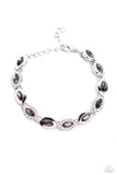 Some Serious Sparkle - Purple Bracelet - Paparazzi Accessories Bracelet Bedazzle Me Pretty Mobile Fashion Boutique