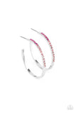 Somewhere Over the OMBRE - Pink Earrings - Paparazzi Accessories Earrings Bedazzle Me Pretty Mobile Fashion Boutique