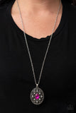 Sonata Swing - Pink Necklace - Paparazzi Accessories Necklace Bedazzle Me Pretty Mobile Fashion Boutique