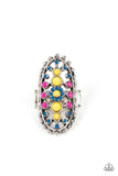 Sonoran Solstice - Blue Ring - Paparazzi Accessories Ring Bedazzle Me Pretty Mobile Fashion Boutique