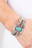 Sonoran Soul Searcher - Blue Bracelet - Paparazzi Accessories Bracelet Bedazzle Me Pretty Mobile Fashion Boutique